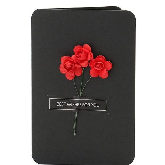 Best Wishes 3D Floral Cards - Birthday Cards Roses, Mother Days Cards, Valentine - Picture 6 of 8